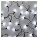 LED vánoční řetěz – šišky studená bílá, 9,8m IP44 - 1/2