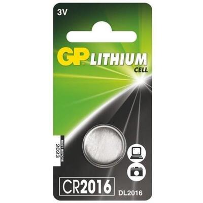 Baterie lithiová knoflíková CR2016 GP Lithium - 1