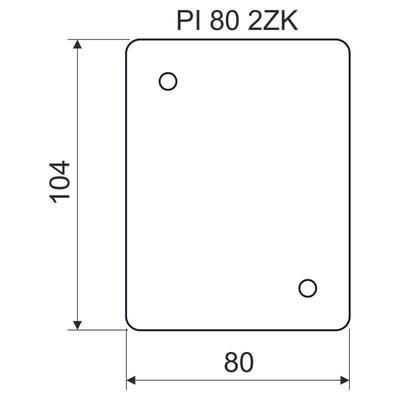 Podložka izolační PI 80 2 ZK pod dvojz. K - 2