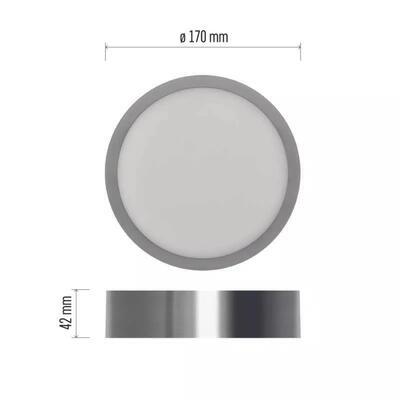 LED přisazené svítidlo NEXXO kruh 12,5W stříbrné se změnou CCT - 2