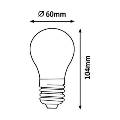 RABALUX LED žárovka Filament E27/5W/2200K - 2