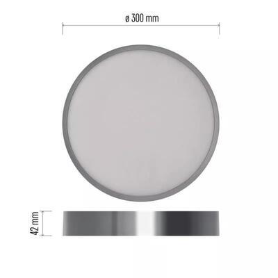 LED přisazené svítidlo NEXXO kruh 28,5W stříbrné se změnou CCT - 2
