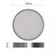 LED přisazené svítidlo NEXXO kruh 28,5W stříbrné se změnou CCT - 2/6