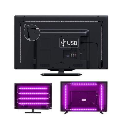 LED RGB pásek za TV 4x50cm USB + dálkový ovladač - 2