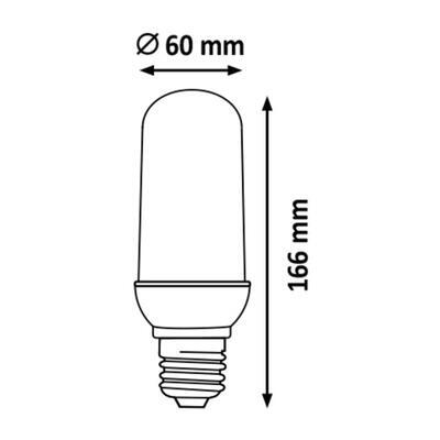 RABALUX LED žárovka FLAMEL E27/3W - 2