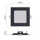 LED vestavné svítidlo NEXXO čtverec 7W černé se změnou CCT - 2/6