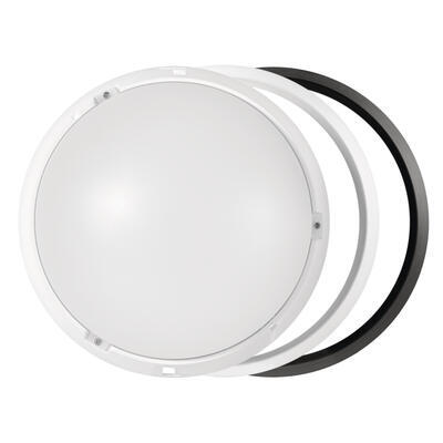 LED svítidlo ZURI 14W/3000K přisazené kruh černé, bílé vč. PHE - 3