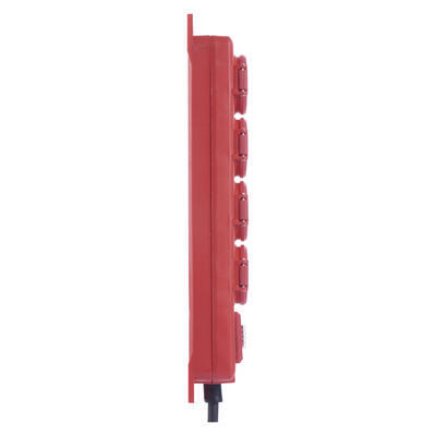 Prodlužovací kabel P1451 4 zásuvky 5m IP44 s vypínačem červený - 3