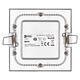 LED panel ZD2222 6W/4000K vestavný čtverec stříbrný - 4/5